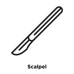 scalpel icons isolated on white background. Modern and editable scalpel icon. Simple icon vector illustration.
