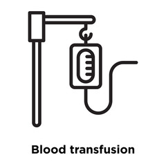 blood transfusion icons isolated on white background. Modern and editable blood transfusion icon. Simple icon vector illustration.