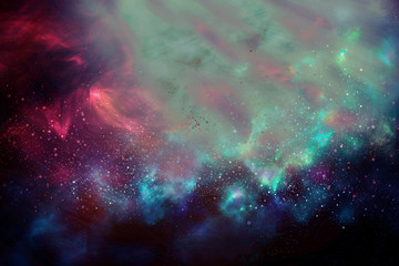 Space bright fantasy abstract background
