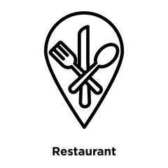 restaurant icons isolated on white background. Modern and editable restaurant icon. Simple icon vector illustration.