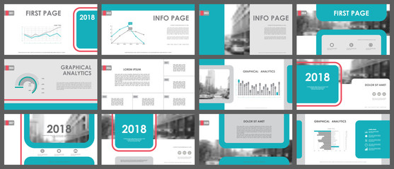 Set of web page design templates for data analysis, infographic elements for presentation templates. Corporate Business Card. Modern brochure, layout. Flyer design.