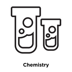 Chemistry icon vector isolated on white background, Chemistry sign