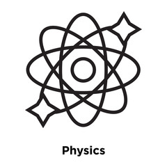 Physics icon vector isolated on white background, Physics sign