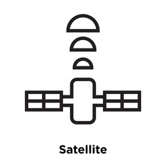 Satellite icon vector isolated on white background, Satellite sign