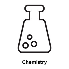 Chemistry icon vector isolated on white background, Chemistry sign