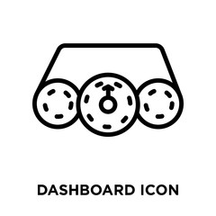 dashboard icon on white background. Modern icons vector illustration. Trendy dashboard icons