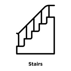 stairs icons isolated on white background. Modern and editable stairs icon. Simple icon vector illustration.