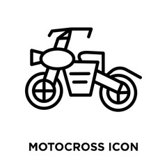 motocross icon on white background. Modern icons vector illustration. Trendy motocross icons