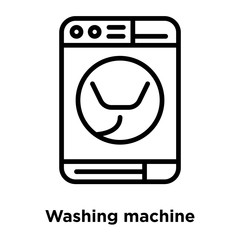 washing machine icons isolated on white background. Modern and editable washing machine icon. Simple icon vector illustration.
