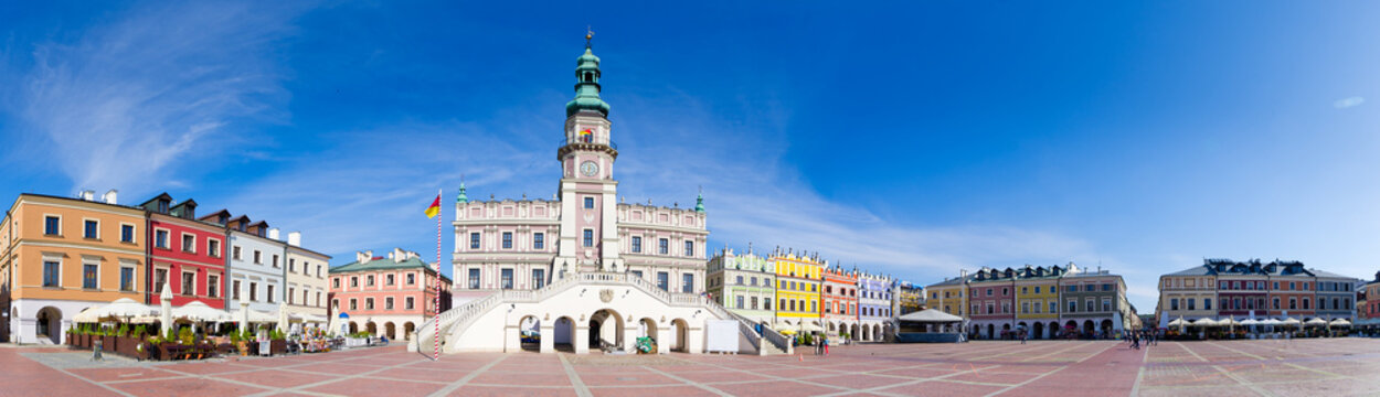 Town square of Zamosc - Poland