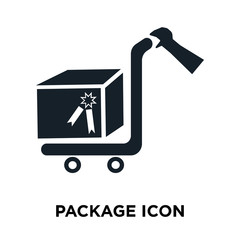 package icon on white background. Modern icons vector illustration. Trendy package icons