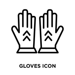 gloves icon on white background. Modern icons vector illustration. Trendy gloves icons