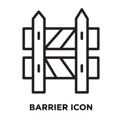 barrier icon on white background. Modern icons vector illustration. Trendy barrier icons
