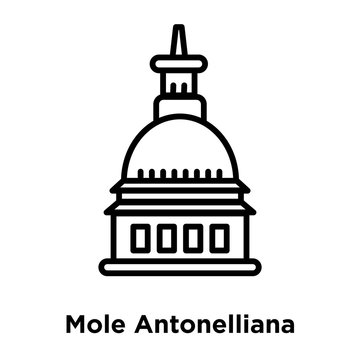 mole antonelliana in turin icon isolated on white background. Modern and editable mole antonelliana in turin icon. Simple icons vector illustration.
