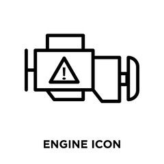 engine icon on white background. Modern icons vector illustration. Trendy engine icons