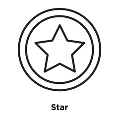 star icon isolated on white background. Simple and editable star icons. Modern icon vector illustration.