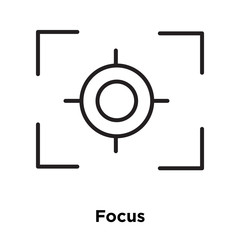 focus icon isolated on white background. Simple and editable focus icons. Modern icon vector illustration. - 218685909