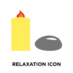 Relaxation icon vector isolated on white background, Relaxation sign