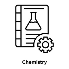 Chemistry icon vector isolated on white background, Chemistry sign , thin line design elements in outline style