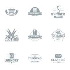 Special tool logo set. Simple set of 9 special tool vector logo for web isolated on white background