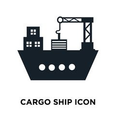 cargo ship icon on white background. Modern icons vector illustration. Trendy cargo ship icons