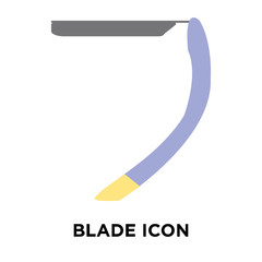 Blade icon vector isolated on white background, Blade sign