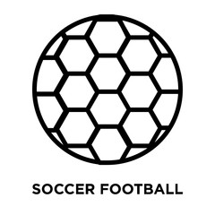 soccer football ball icon on white background. Modern icons vector illustration. Trendy soccer football ball icons