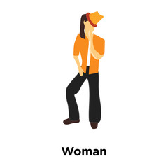 woman icon isolated on white background. Simple and editable woman icons. Modern icon vector illustration.