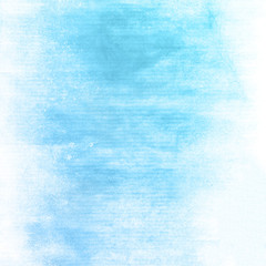 Blue watercolor paint brush background.