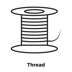 thread icon isolated on white background. Simple and editable thread icons. Modern icon vector illustration.