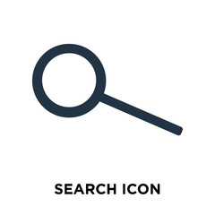 Search icon vector isolated on white background, Search sign
