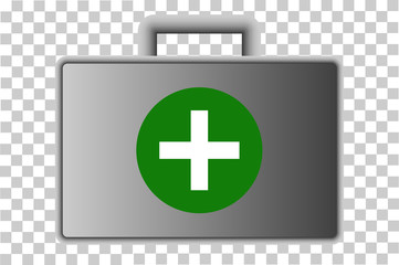 Obraz premium Erstehilfe Koffer Transparent