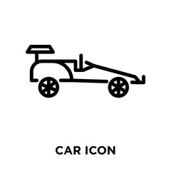 car icon on white background. Modern icons vector illustration. Trendy car icons