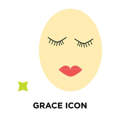 Grace icon vector isolated on white background, Grace sign