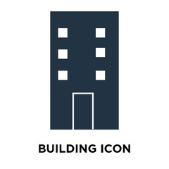 Building icon vector isolated on white background, Building sign