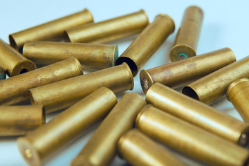 hunting cartridges, cartridges on white background, hunting ammunition