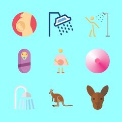 mother icons set. south australia, expecting, aroma and father graphic works