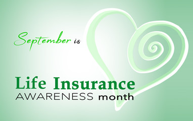 September is Life insurance awareness month background