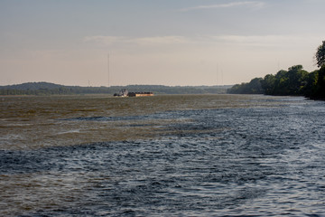Barge In Ohio River