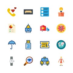 16 business icons set