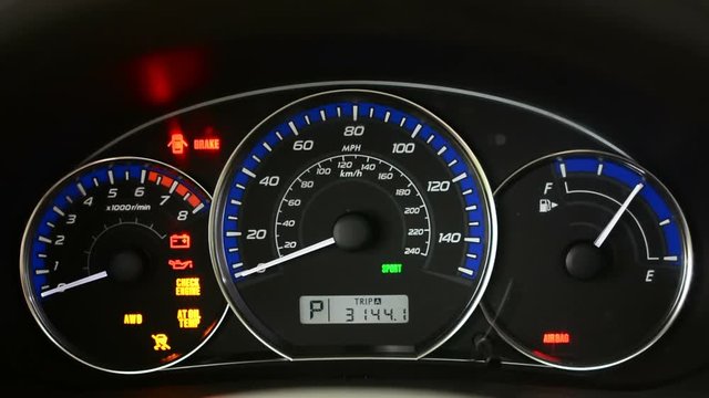 Dashboard in the car