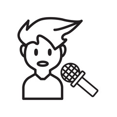 Interview icon vector isolated on white background, Interview sign