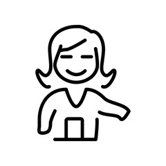 Guide icon vector isolated on white background, Guide sign