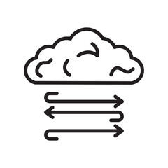 Pressure icon vector isolated on white background, Pressure sign