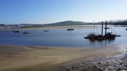 Fototapeta na wymiar Hafen von Conwy, Wales