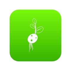 Potato sprout from the root icon digital green for any design isolated on white vector illustration