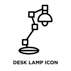 desk lamp icons isolated on white background. Modern and editable desk lamp icon. Simple icon vector illustration.