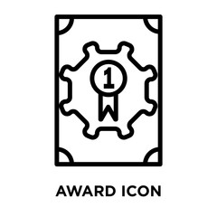 award icons isolated on white background. Modern and editable award icon. Simple icon vector illustration.