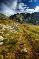 Mountain range landscape