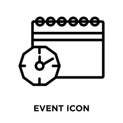 event icons isolated on white background. Modern and editable event icon. Simple icon vector illustration.